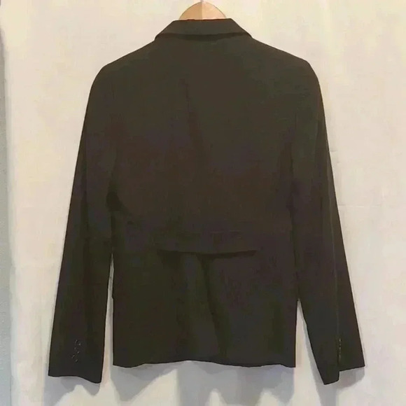 Comme Ca Du‎ Mode Women's Blazer Size M Black Three Button Pockets 00-80GA08 - Picture 7 of 10